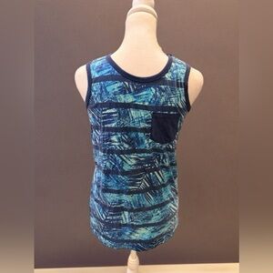 Place Sports Kids Tank Top with Blue Patterns